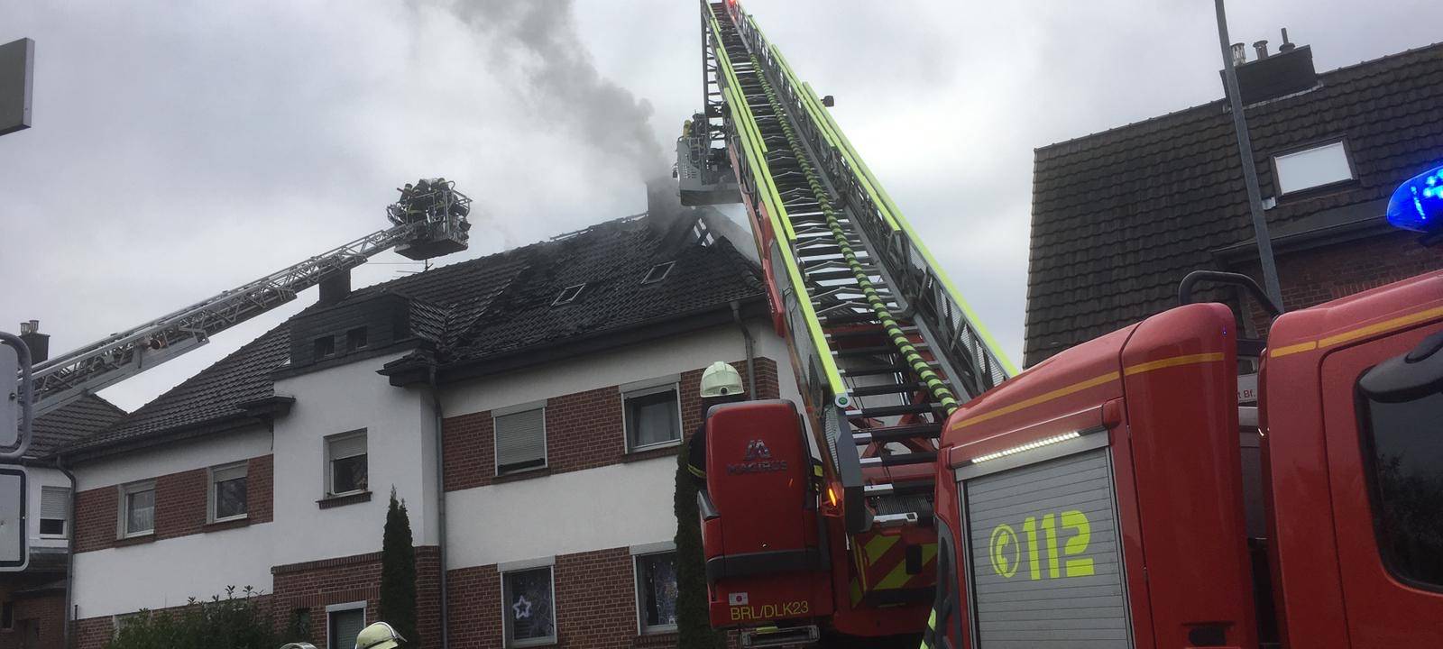 Dachstuhlbrand in Liblar wurde gelöscht