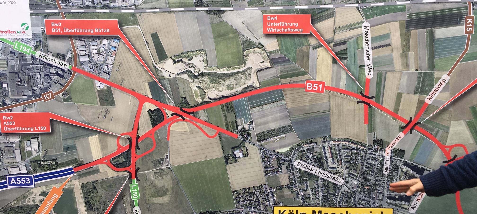Bauarbeiten für Ortsumgehung B51 bei Köln-Meschenich gestartet