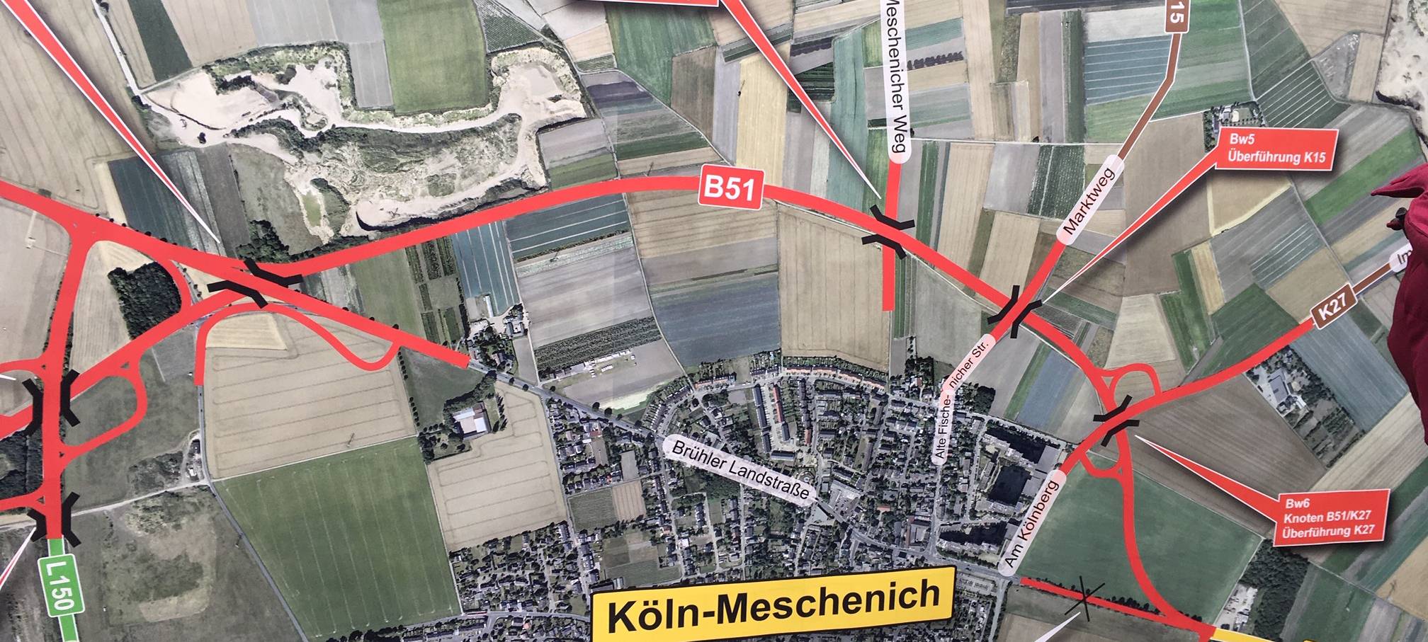 Bauarbeiten für Ortsumgehung B51 bei Köln-Meschenich gestartet