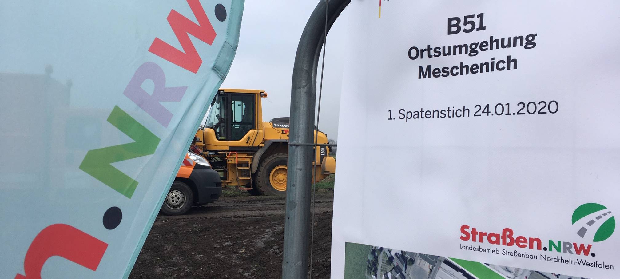 Bauarbeiten für Ortsumgehung B51 bei Köln-Meschenich gestartet