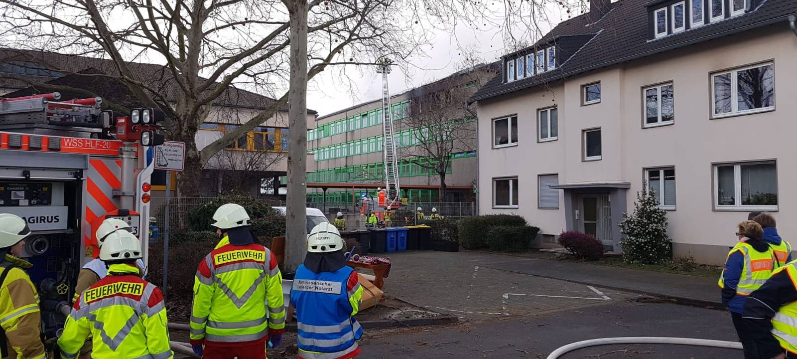 Brand am Schulzentrum in Wesseling