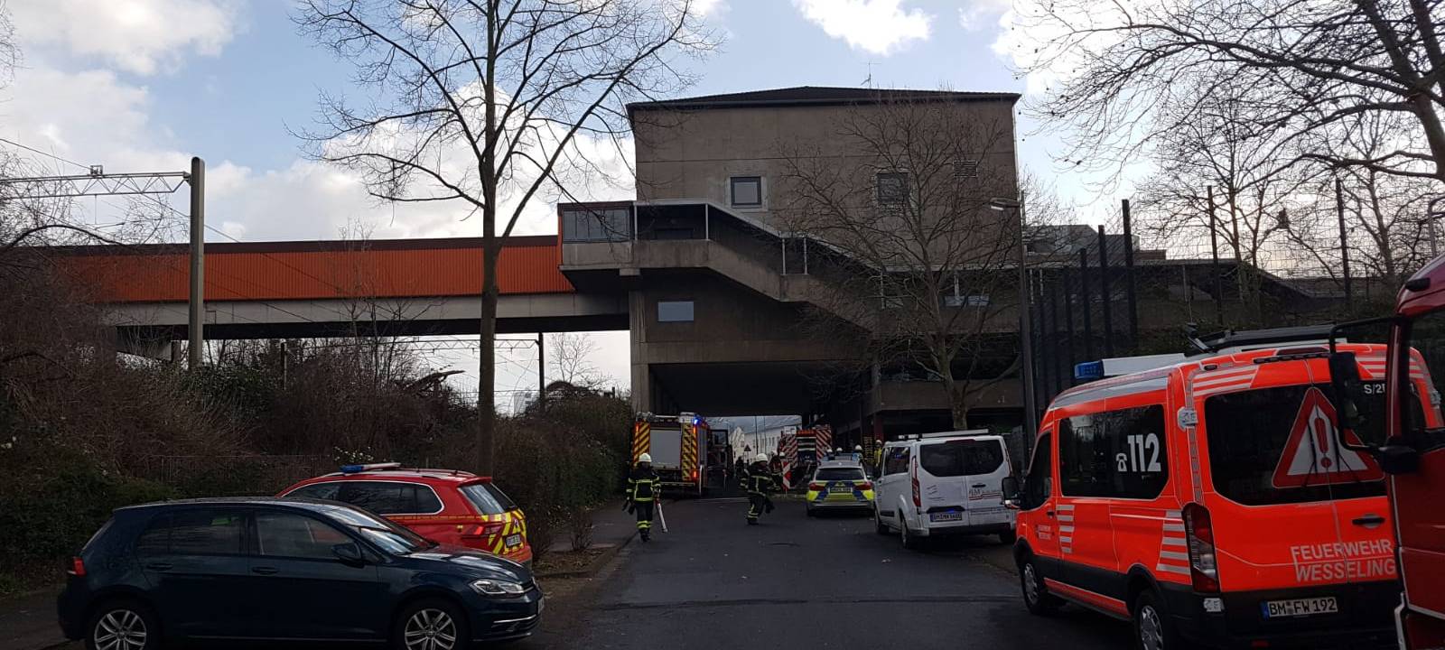 Brand am Schulzentrum in Wesseling