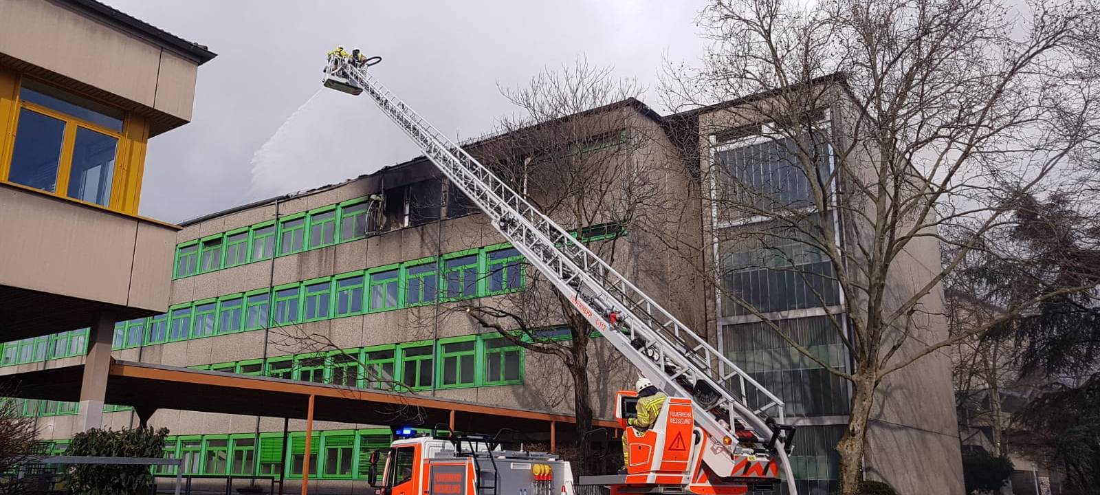 Brand am Schulzentrum in Wesseling