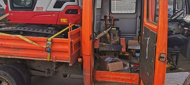 Völlig maroder Baulaster gestoppt