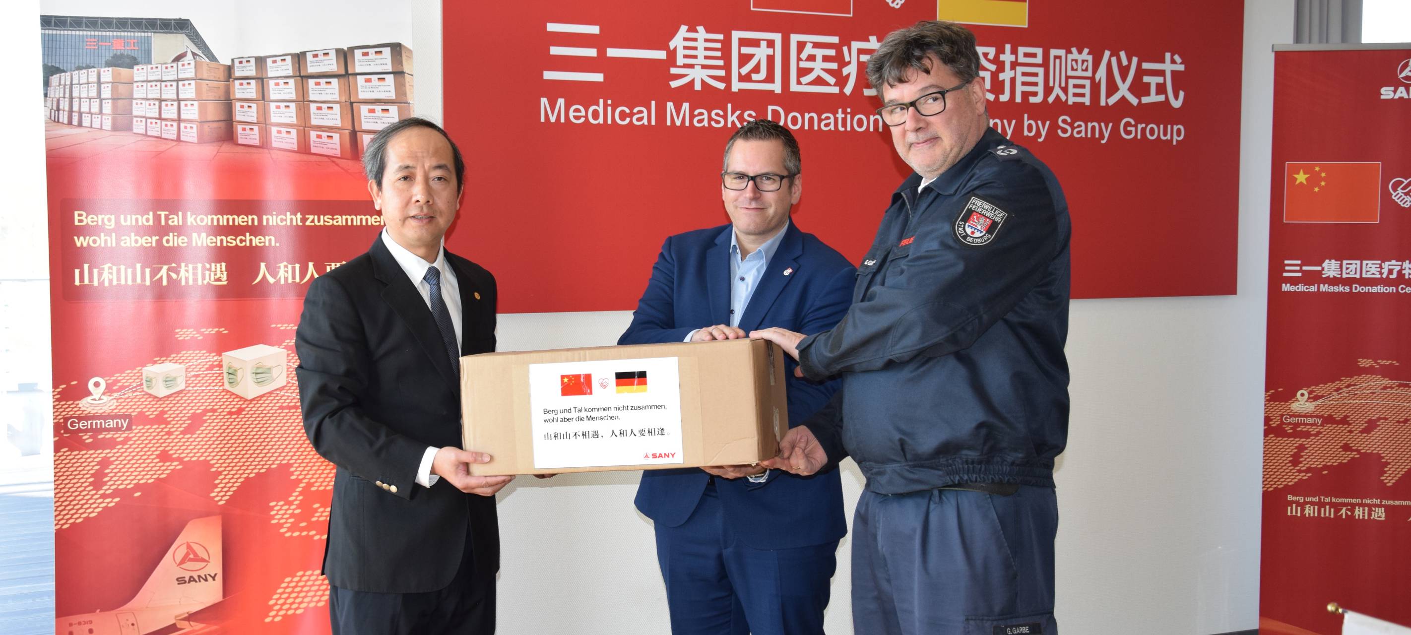 Bedburg bekommt 2.000 Atemschutzmasken geschenkt