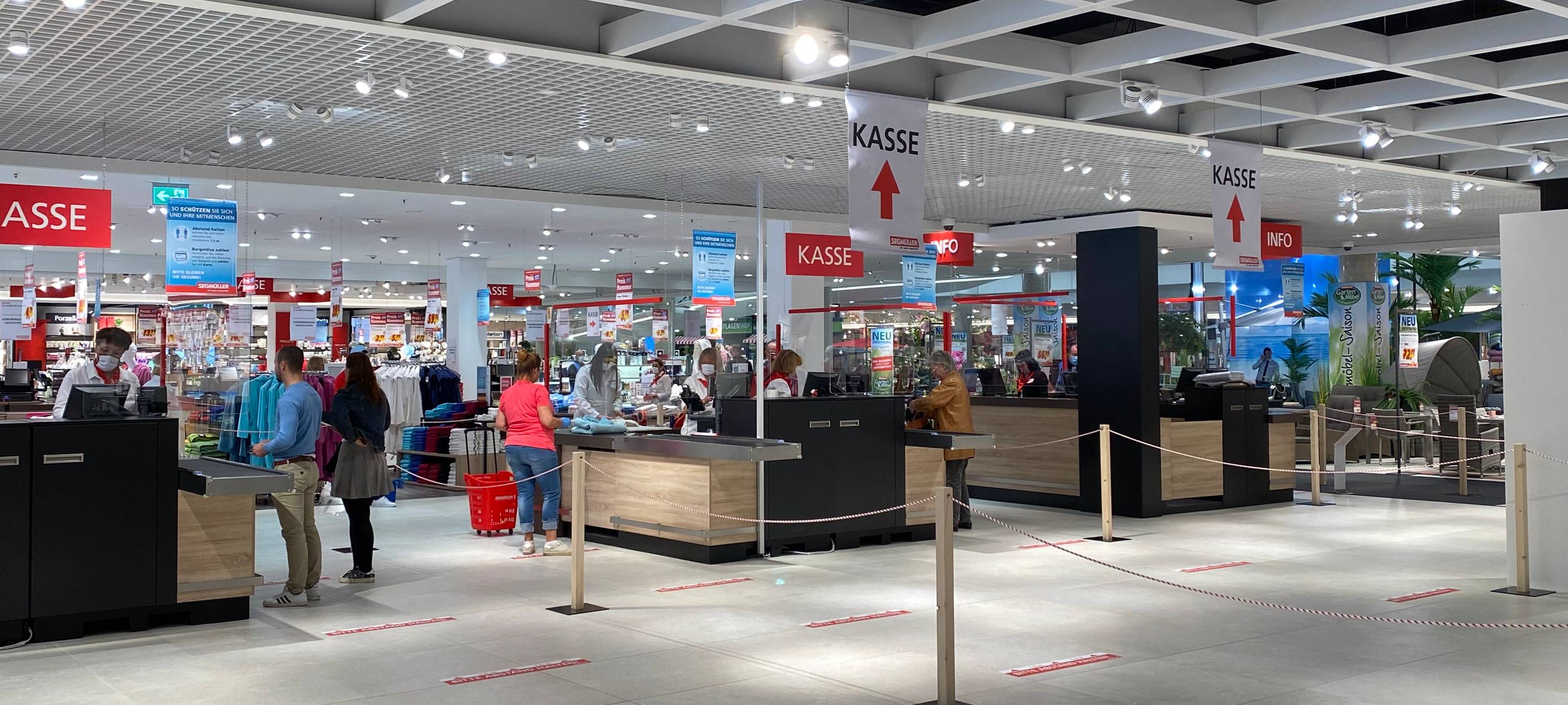 Möbel kaufen nur unter Sicherheitsvorkehrungen