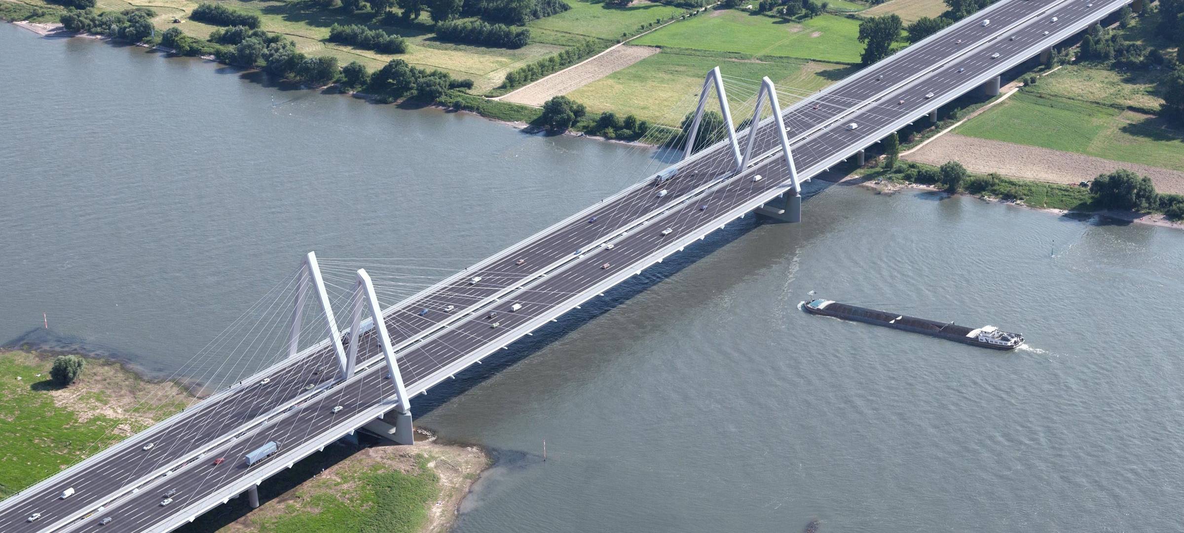 Köln: Arbeiten an der A1-Rheinbrücke kommen gut voran