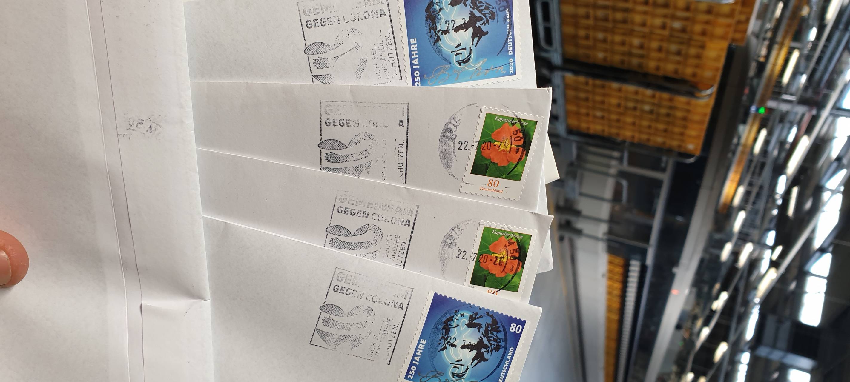 Frechen: Corona-Aktion der Post