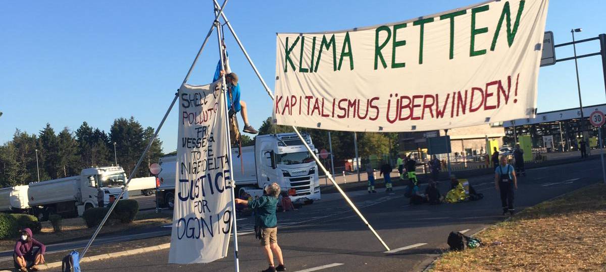 Wesseling/Köln: Polizei geht gegen Shell-Aktivisten vor