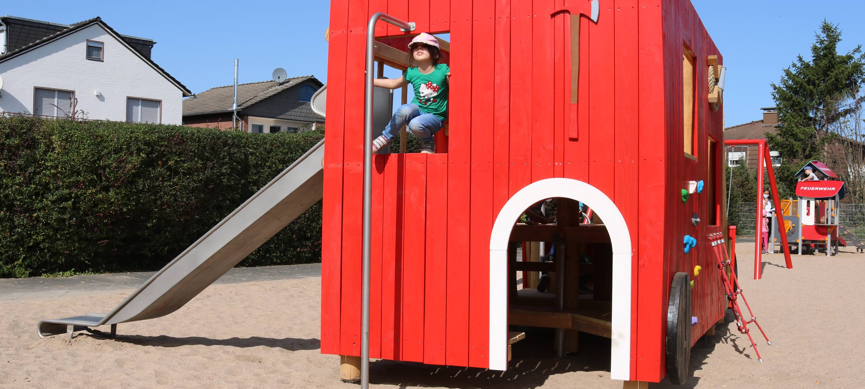 Wesseling: Neuer Feuerwehrspielplatz eröffnet