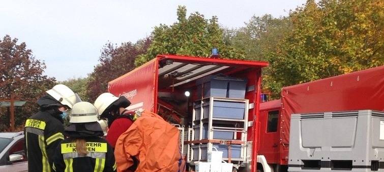 Kerpen: Gefahrguteinsatz im Gewerbegebiet Boelckestraße
