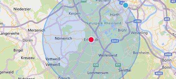Wie weit sind 15 Kilometer?