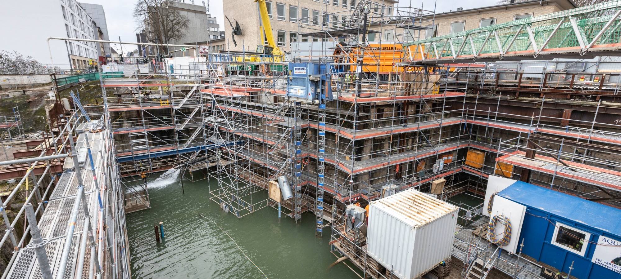 Köln: Dauerbaustelle der KVB am Weidmarkt