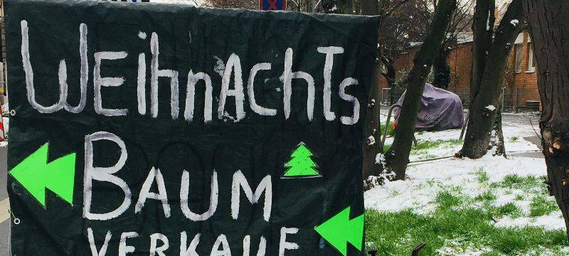 Weihnachtsbäume haben gelitten