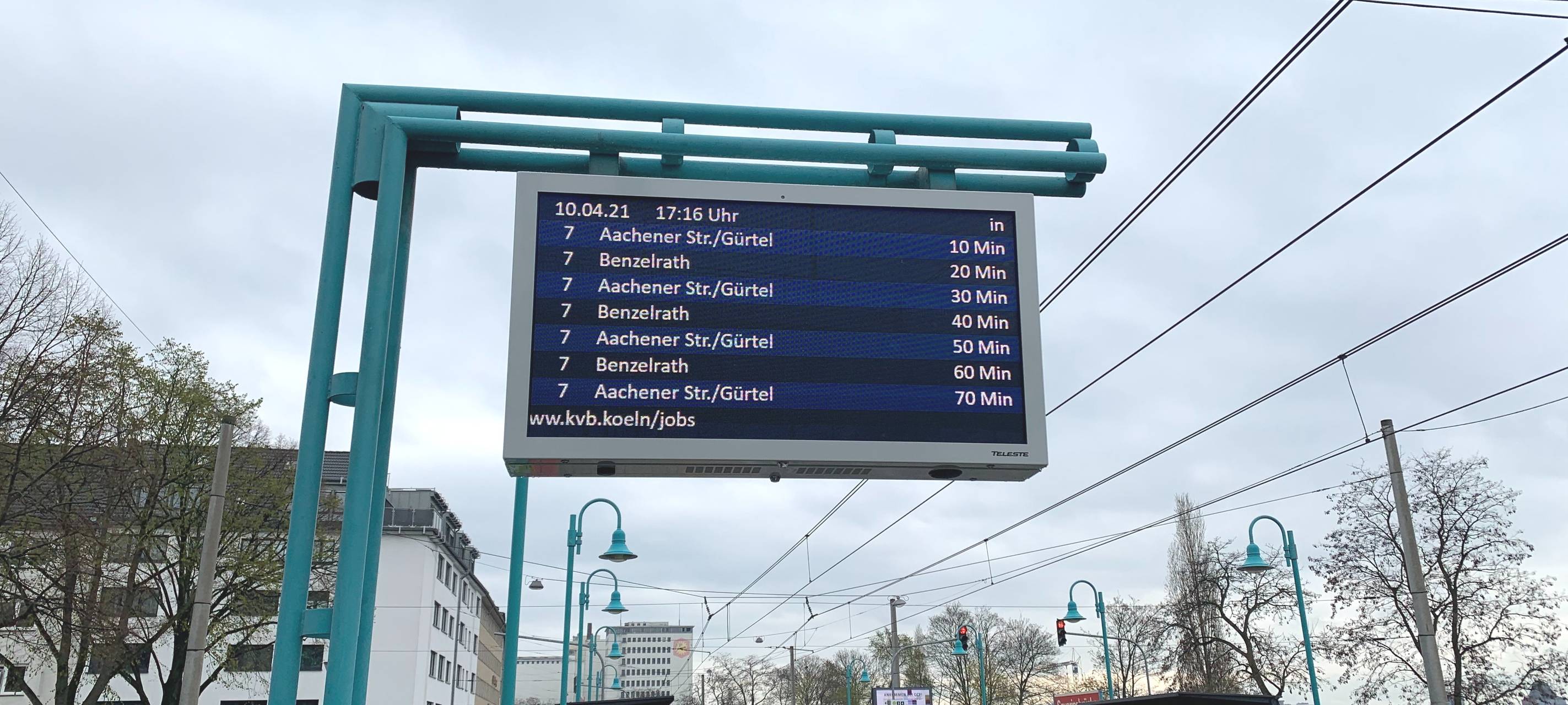 Köln: KVB-Fahrgastinfos laufen nach Hitzeschaden wieder
