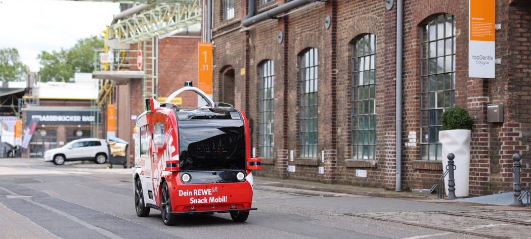 Köln: Rollender Kiosk fährt autonom durch Köln
