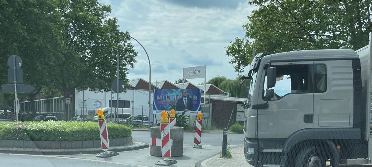 Hürth: Sperrung der Diagonalschleuse sorgt für Stau