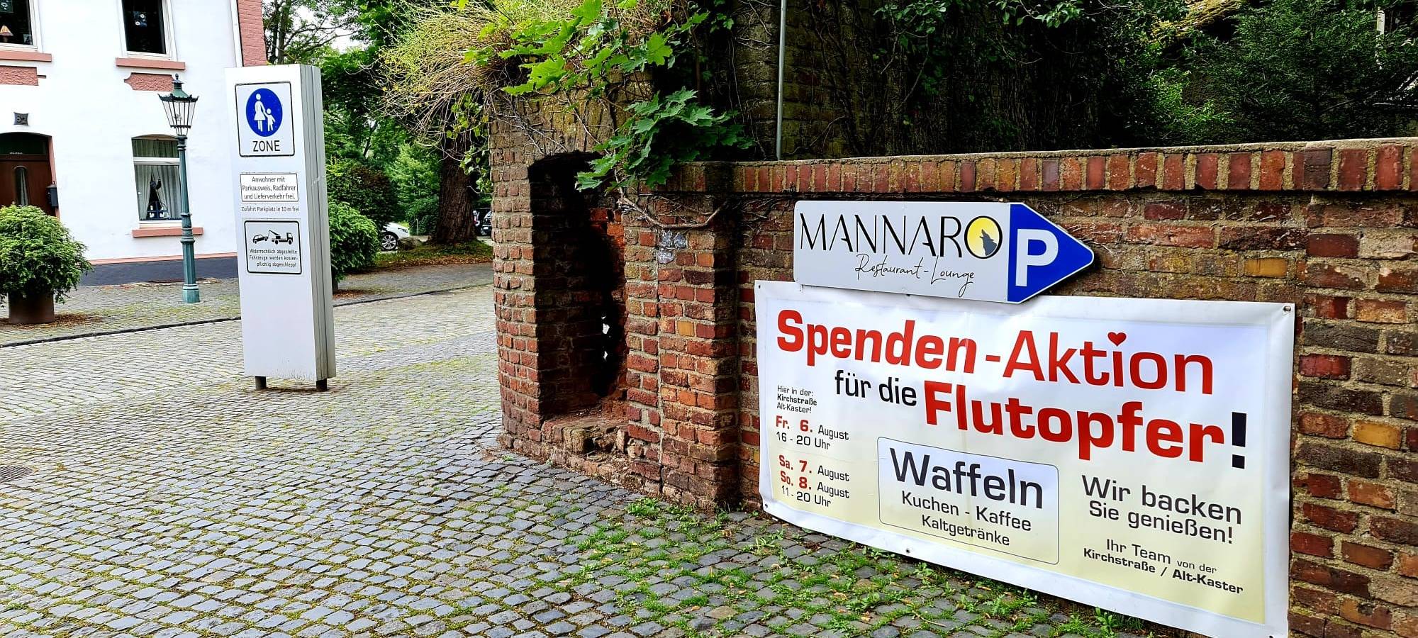 Bedburg: Spendenaktion für Flutopfer in Alt-Kaster