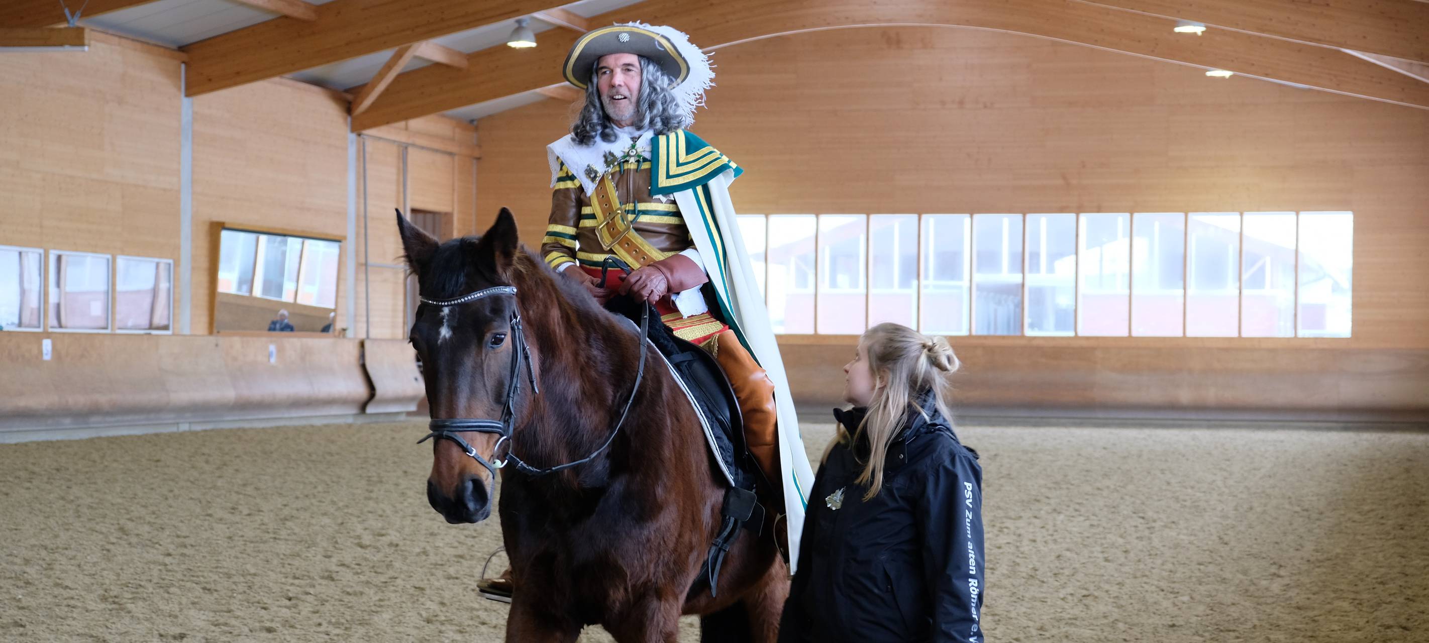 Jan von Werth lernt in Frechen reiten