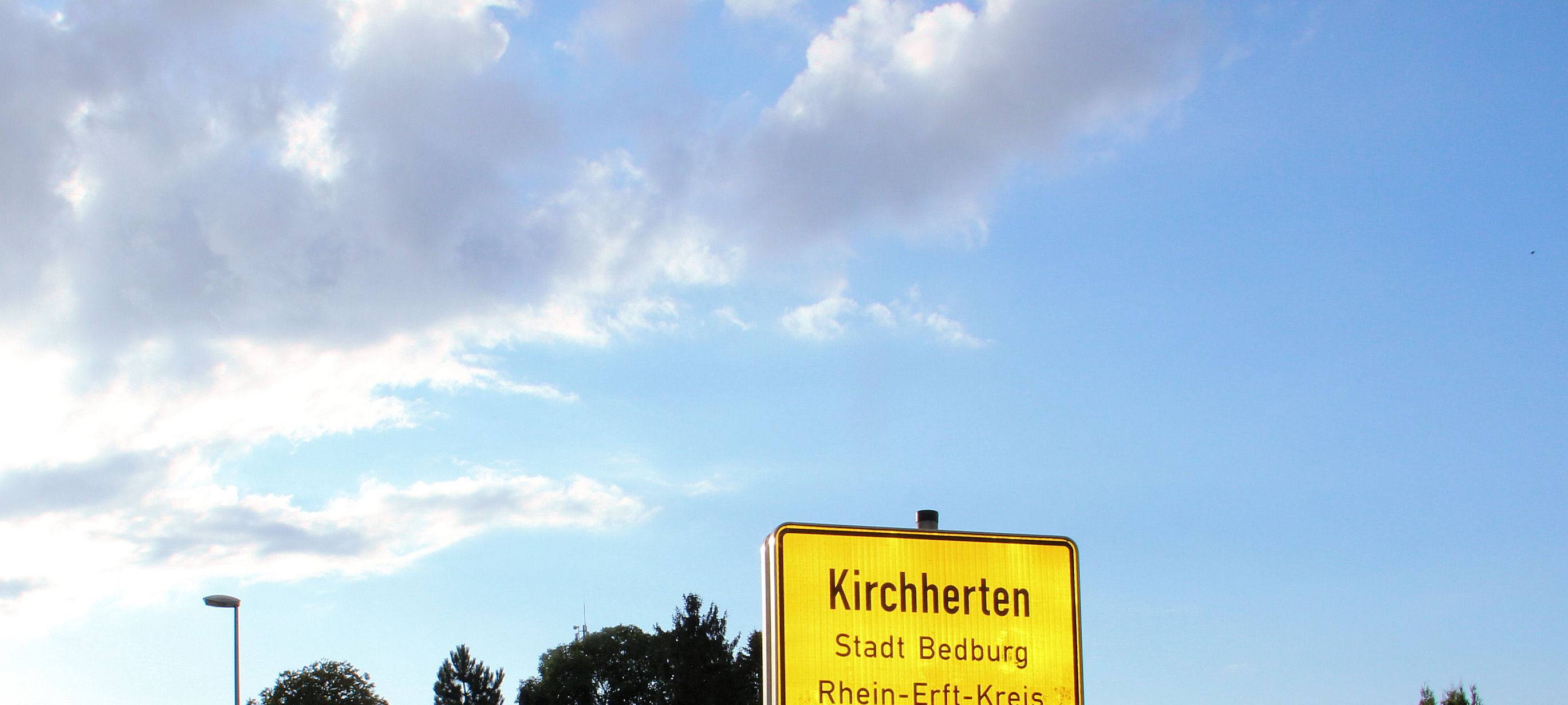 Wieder Ortsschilder in Kirchherten geklaut