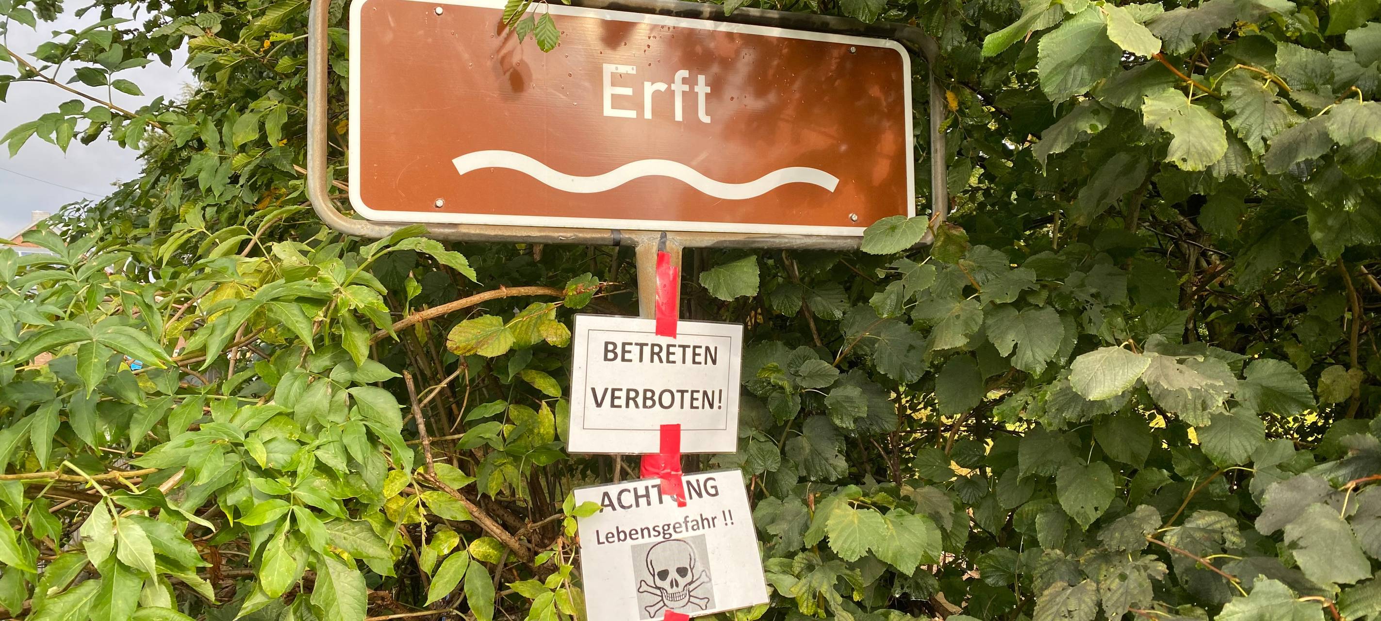Erftstadt: Pegel sinken nach den Regenfällen wieder