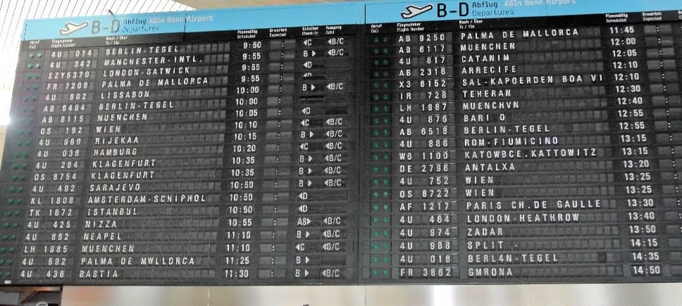Winterflugplan am Flughafen Köln-Bonn startet am Sonntag