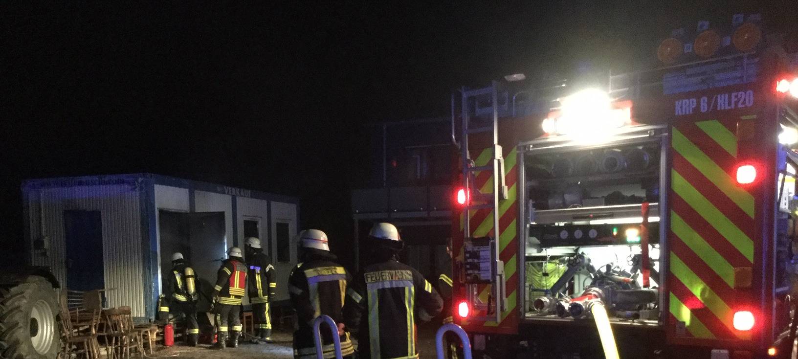 Brand im Gewerbegebiet