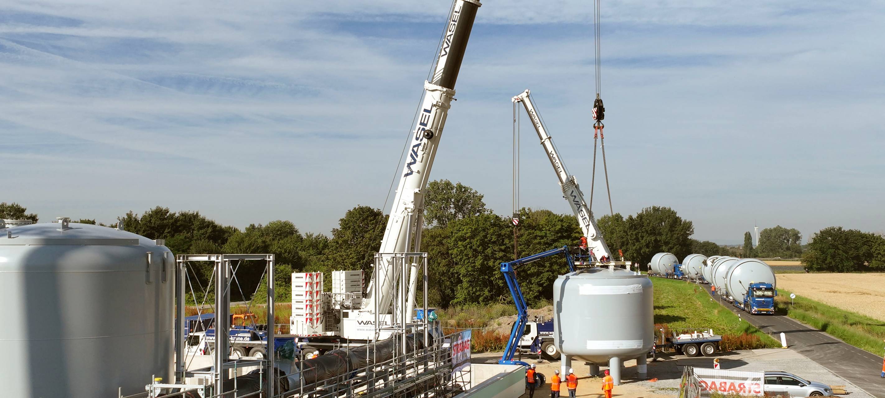 Erftstadt: Neue Kessel für das Wasserwerk Dirmerzheim