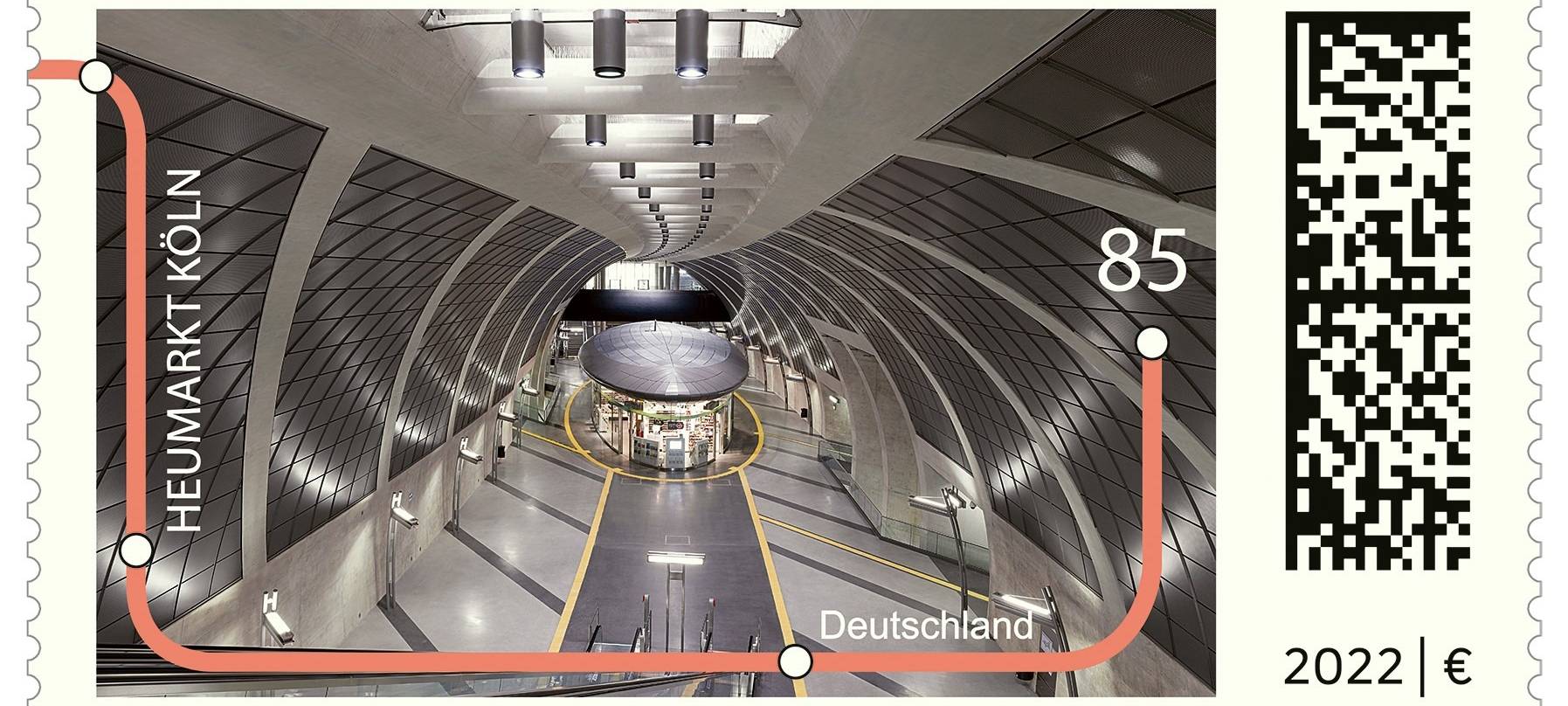 Köln: U-Bahn-Station Heumarkt wird zur Briefmarke