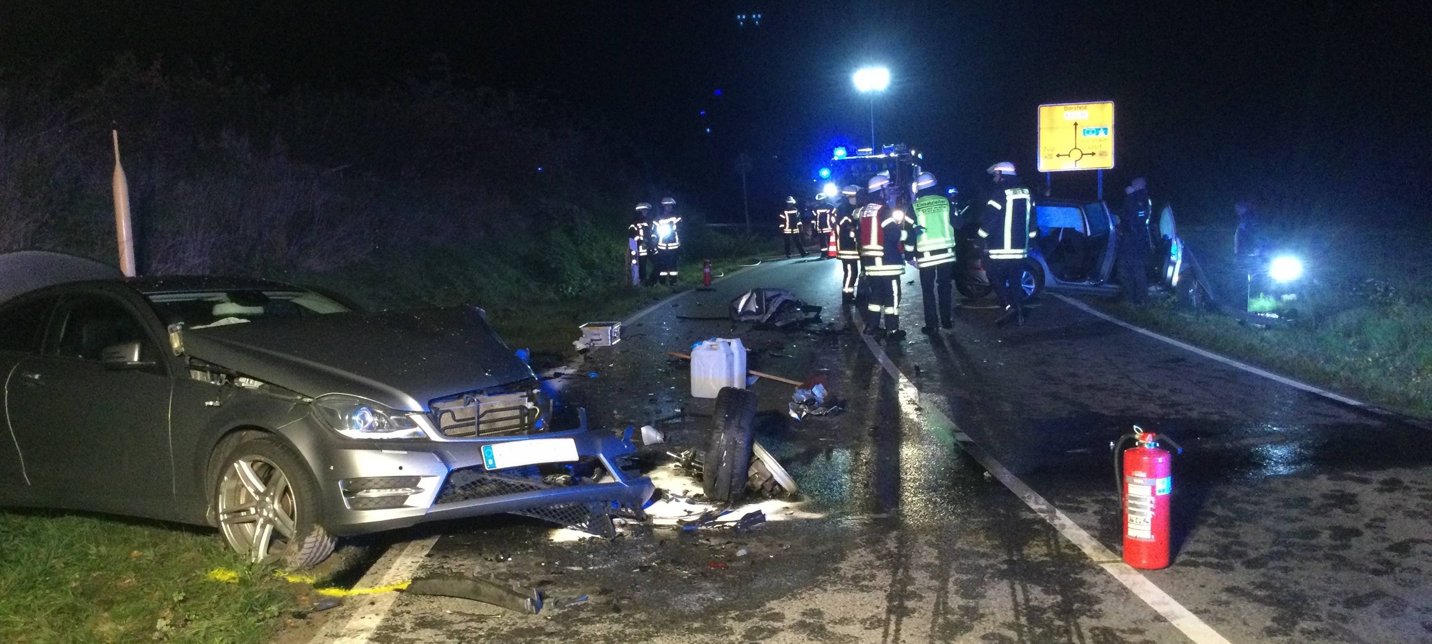 Kerpen: Sechs Verletzte bei Unfall auf der K16