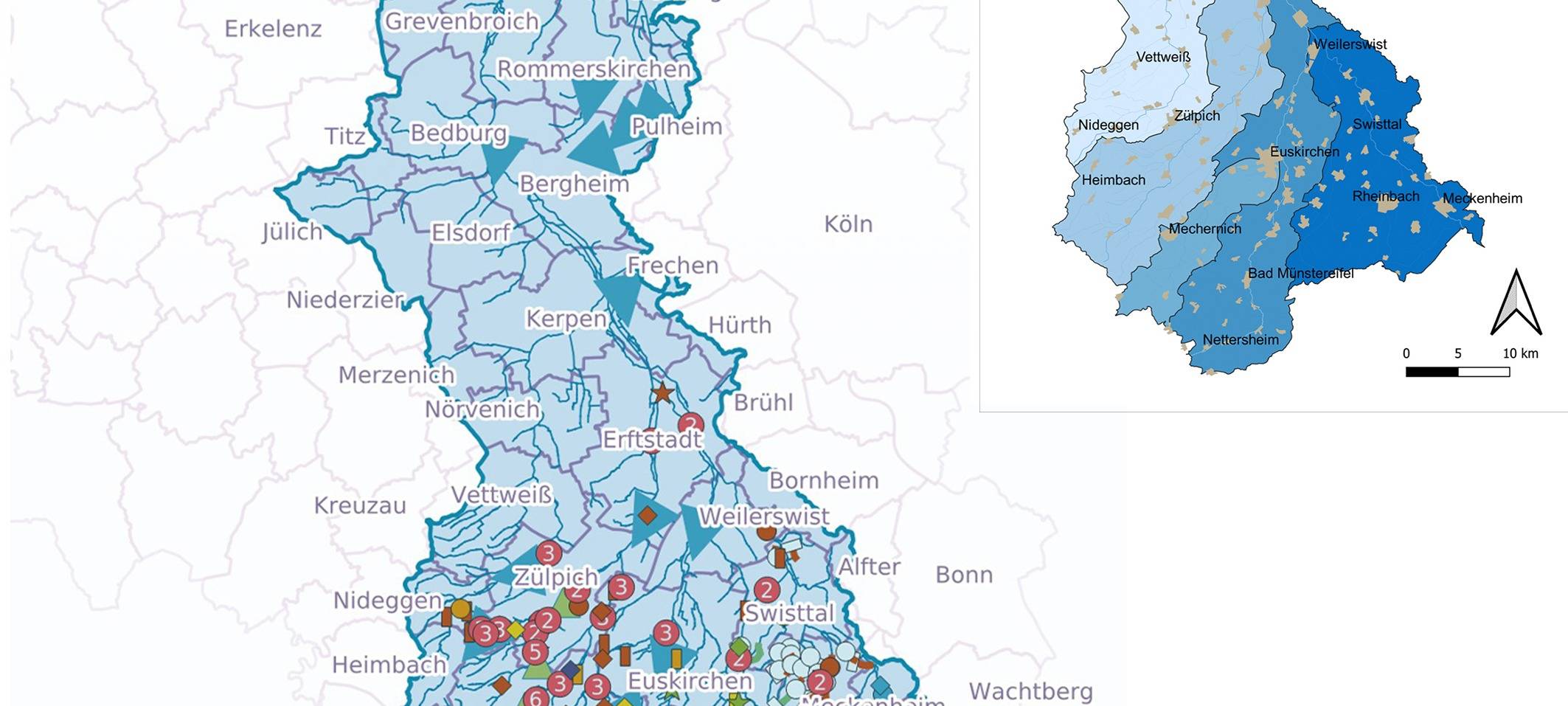 Rhein-Erft: Neue Webseite zum Hochwasserschutz an der Erft