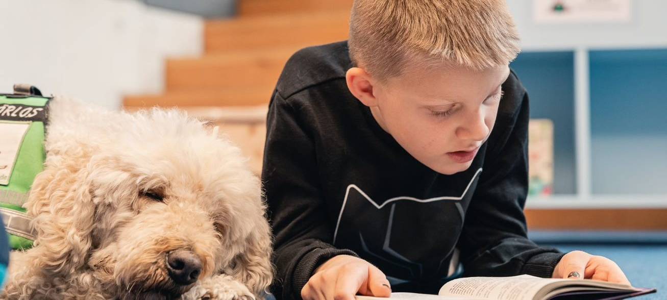 Bergheim: Zuhörhund hilft Kindern beim Vorlesen