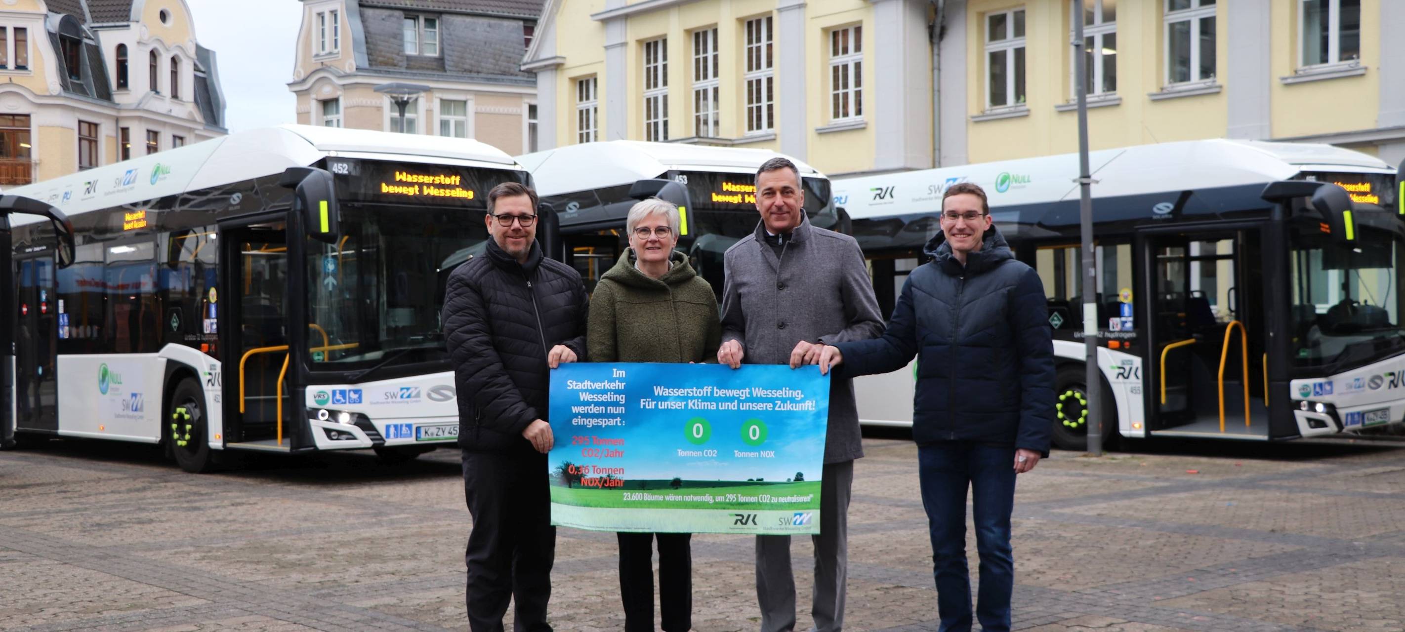 Wesseling: Stadtbuslinien fahren emissionsfrei