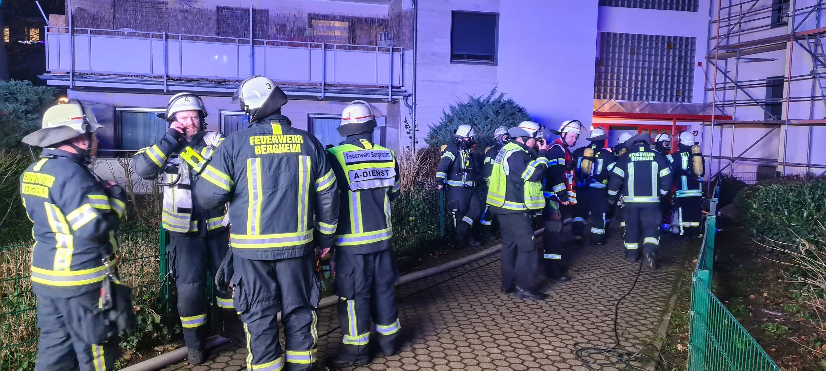 Bergheim: Großeinsatz im Wohnpark Ahe
