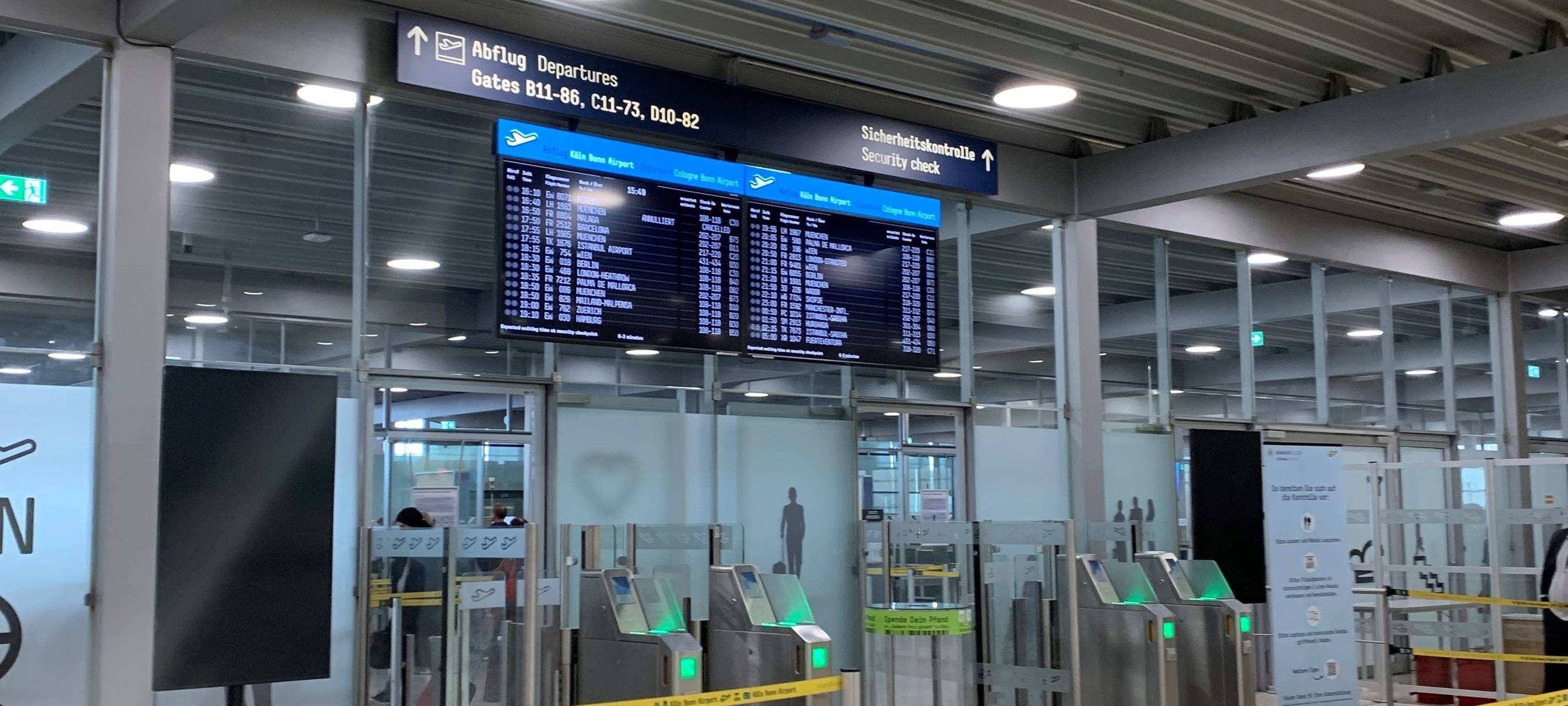 Flughafen Köln/Bonn: Sicherheitsvorfall, Terminal geräumt