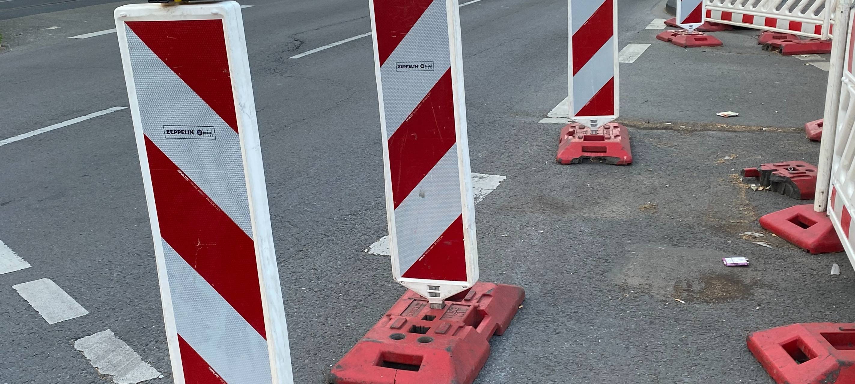 Frechen: Baustelle auf Krankenhausstraße in Hücheln