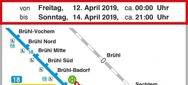 Neuer Takt der Linie 18: Sperrung in den Ferien