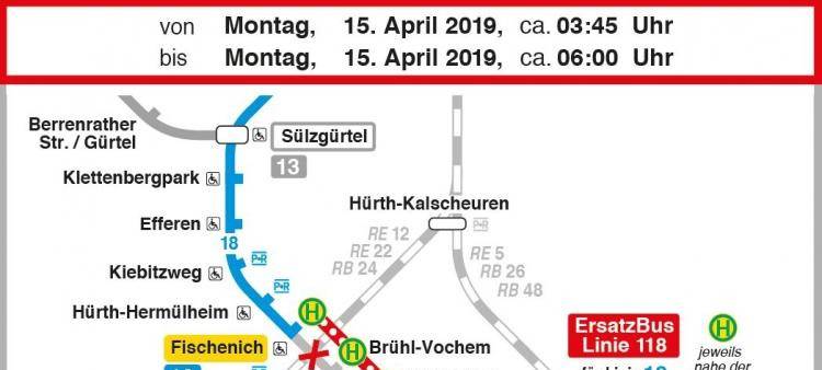 Neuer Takt der Linie 18: Sperrung in den Ferien
