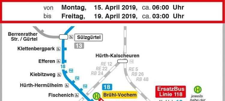 Neuer Takt der Linie 18: Sperrung in den Ferien