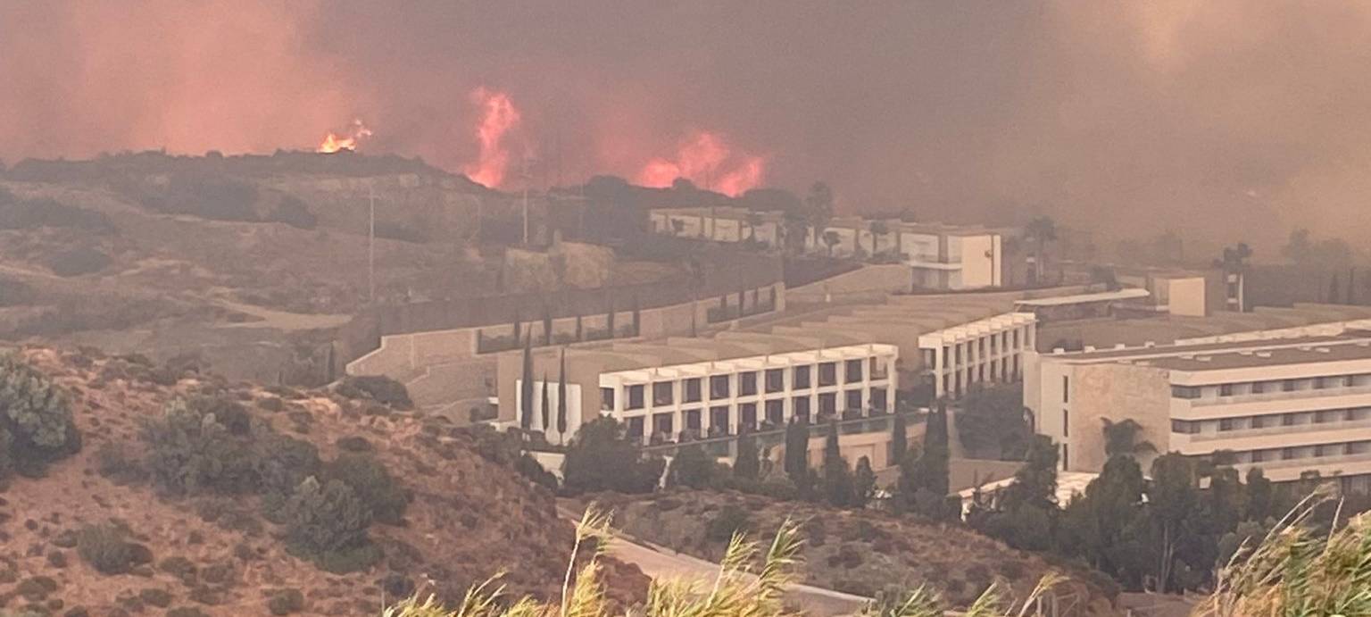 Waldbrände auf Rhodos: Eine Pulheimerin berichtet
