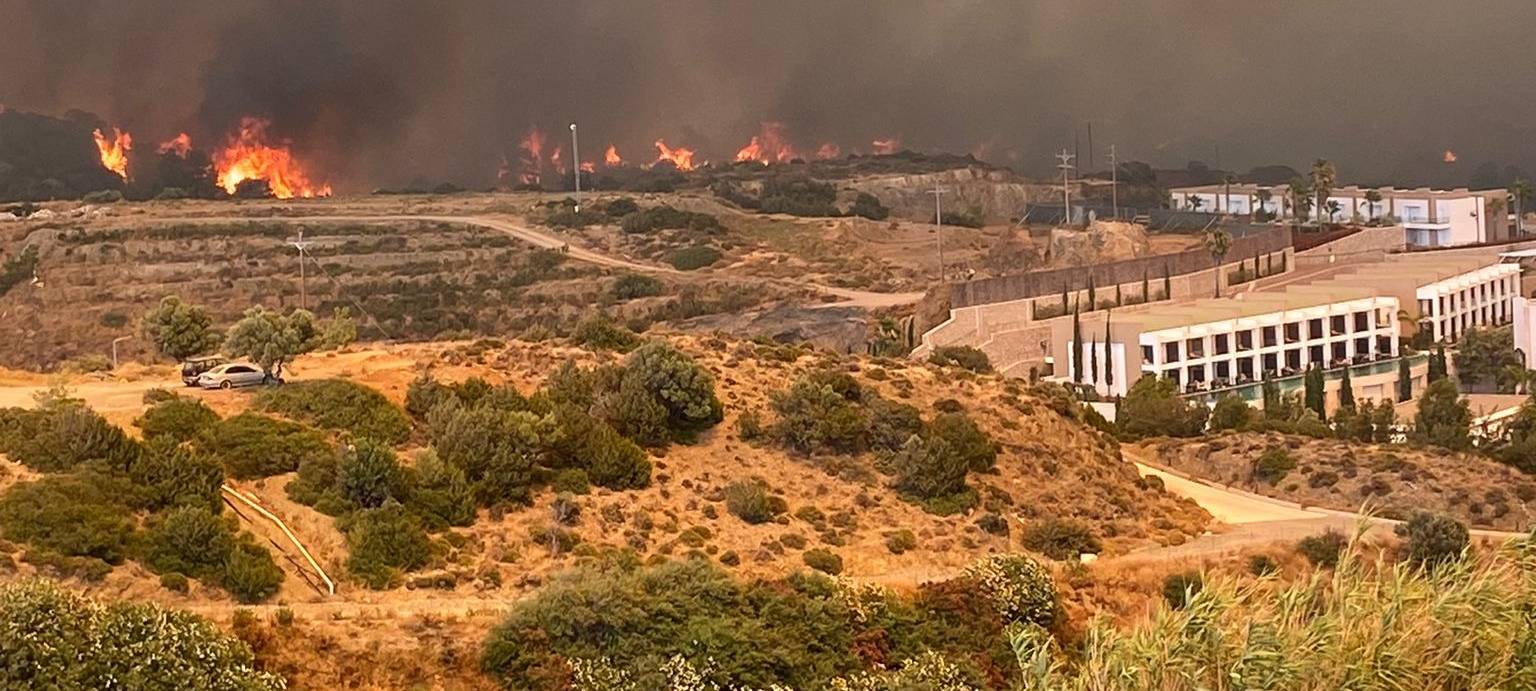Waldbrände auf Rhodos: Eine Pulheimerin berichtet