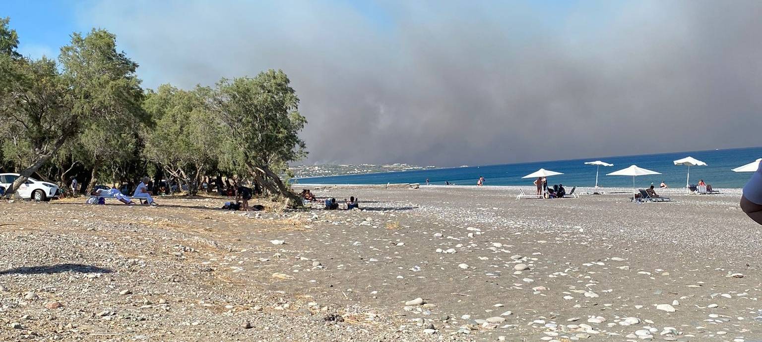 Waldbrände auf Rhodos: Eine Pulheimerin berichtet