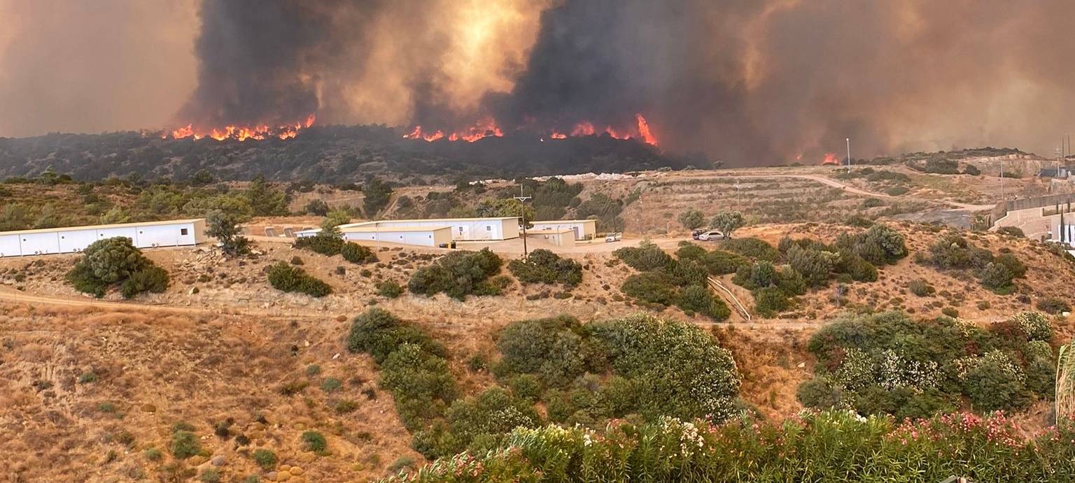 Waldbrände auf Rhodos: Eine Pulheimerin berichtet