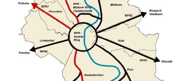 Region: RadpendlerRouten nach Wesseling und Pulheim