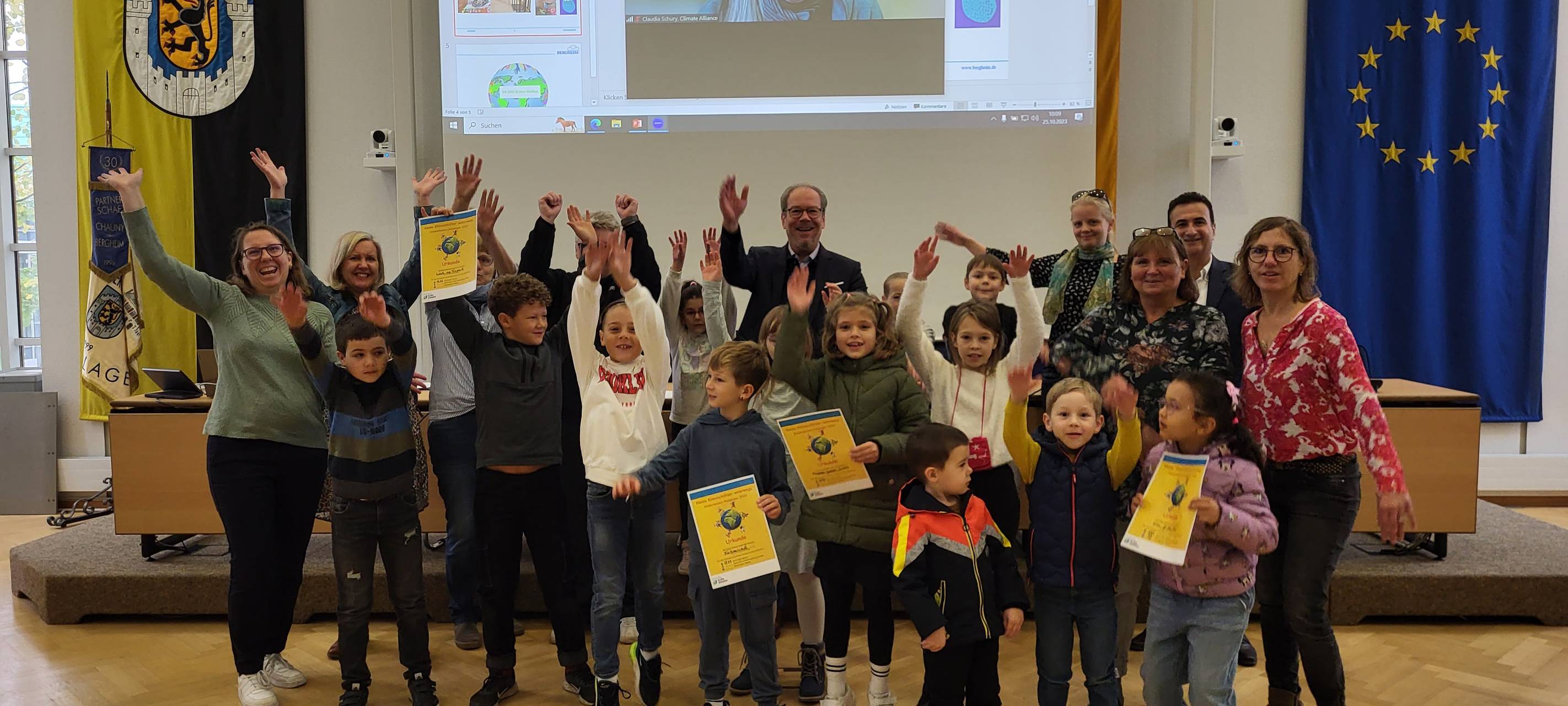 Bergheim: Kinder sammeln Klimameilen
