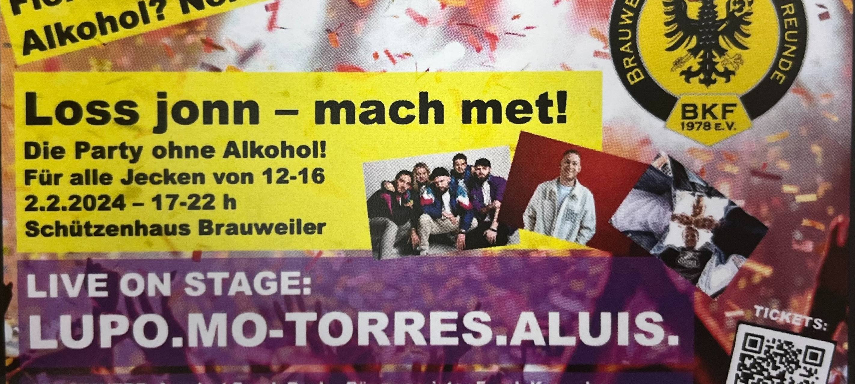 Pulheim: Jugendparty ohne Alkohol an Karneval