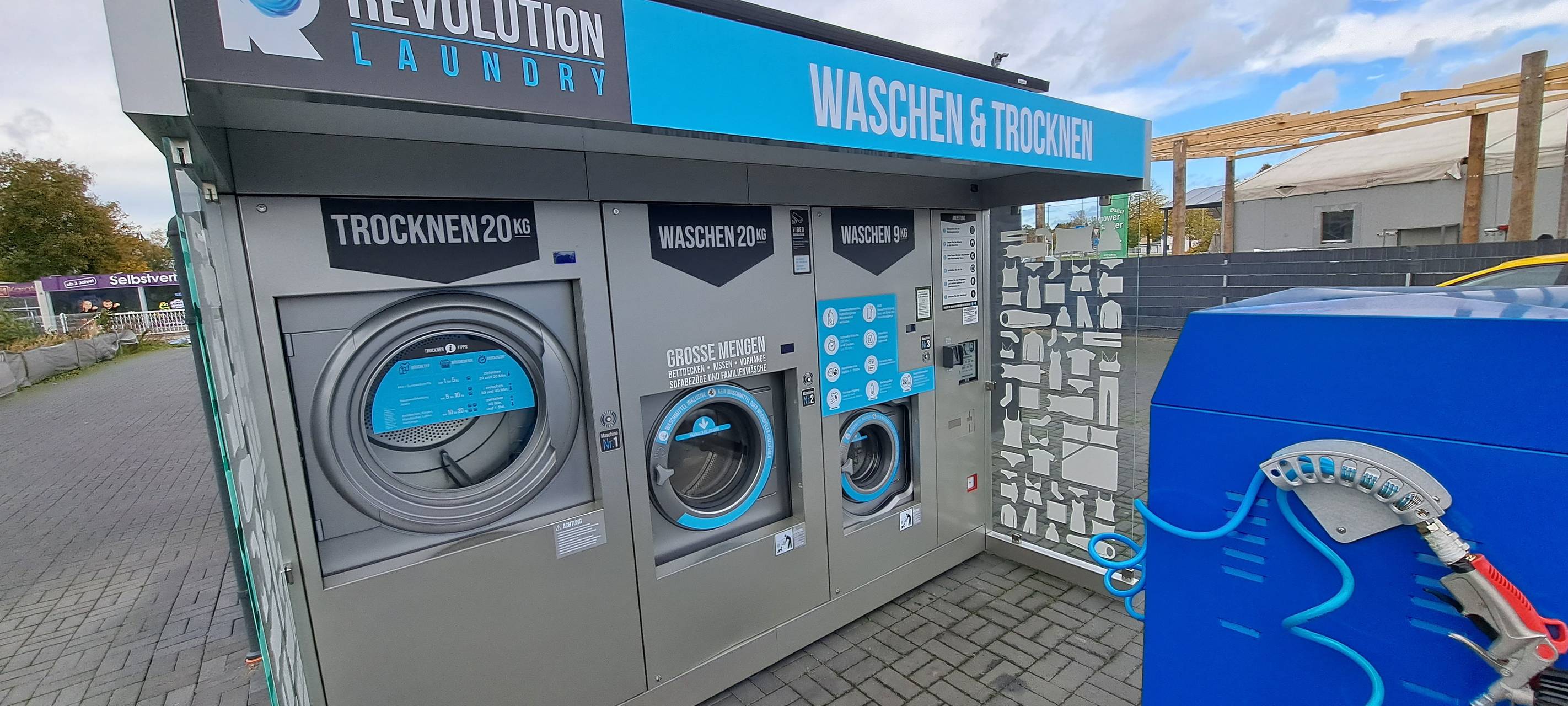 Bedburg: Waschautomat in Betrieb