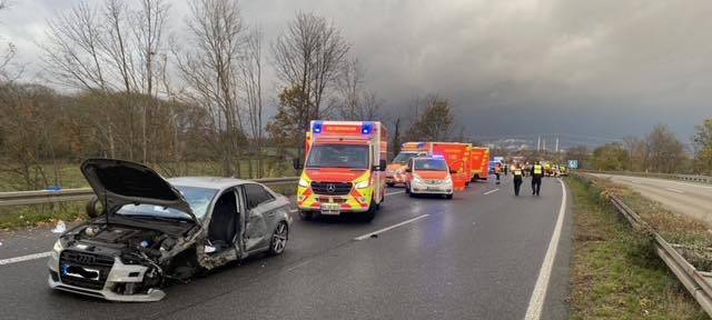 Brühl: Schwerer Unfall auf der A553 nach Falschfahrt