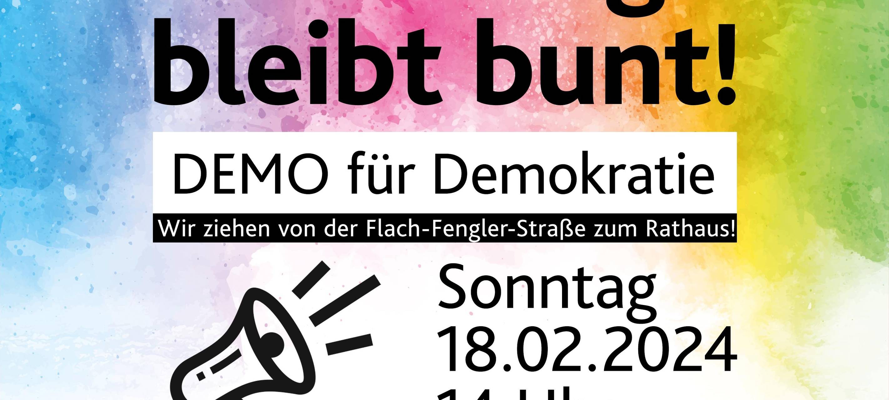 Wesseling: Demo gegen Rechts und für ein buntes Wesseling