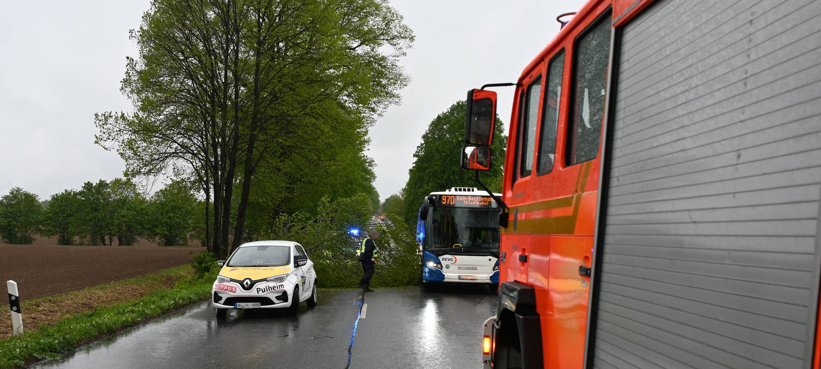 Rhein-Erft: Viele Einsätze der Feuerwehr wegen Sturmböen